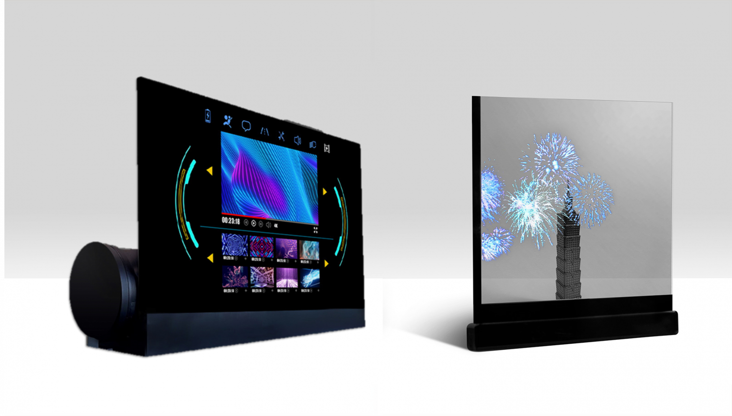 可卷式、折迭性、高透明